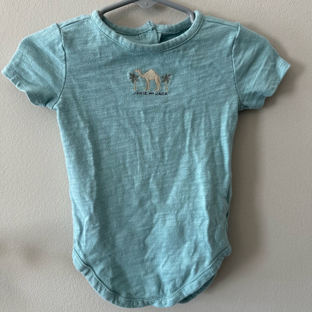 Janie and Jack Blue Baby Shirt
